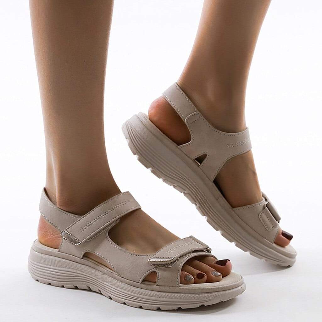 Sandálias Femininas Conforto | Tiras Ajustáveis, Sola Perfilada