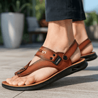 Sandálias Masculinas Confortáveis com Fivela Ajustável Casual