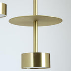 Xanthe | Candeeiro Suspenso de Metal | Ilha de Cozinha, LED, Dourado | 1 Lâmpada